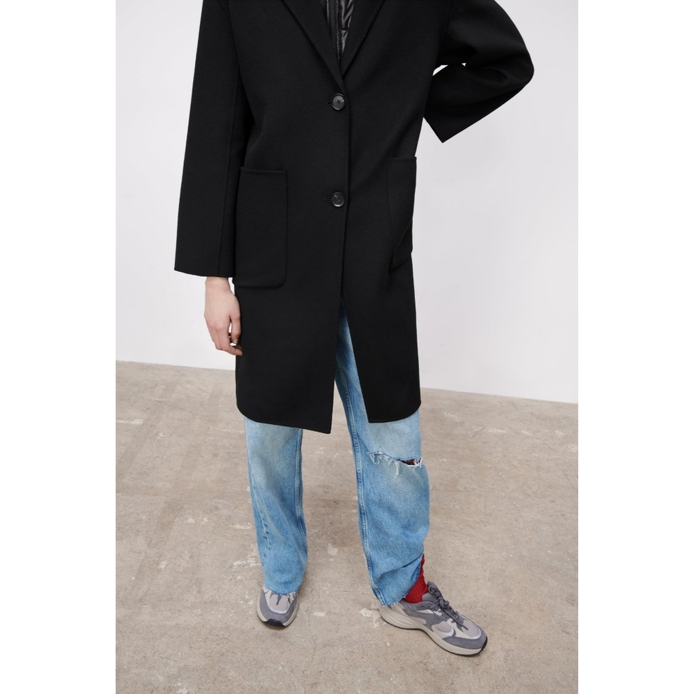 Zara 2 in 1 wool blend oversized coat and vest - Picture 12 of 15